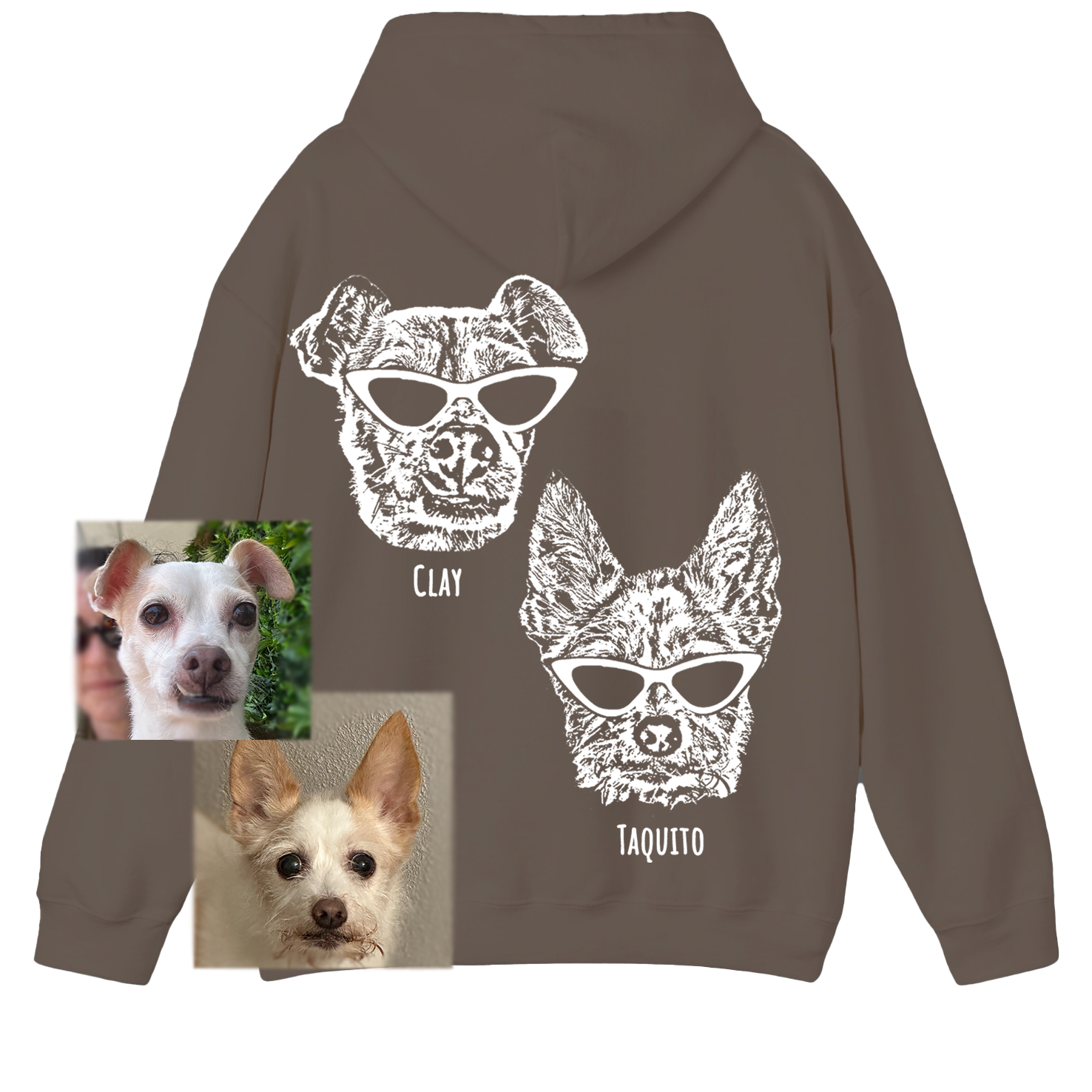Custom Hoodie - 2 Dogs